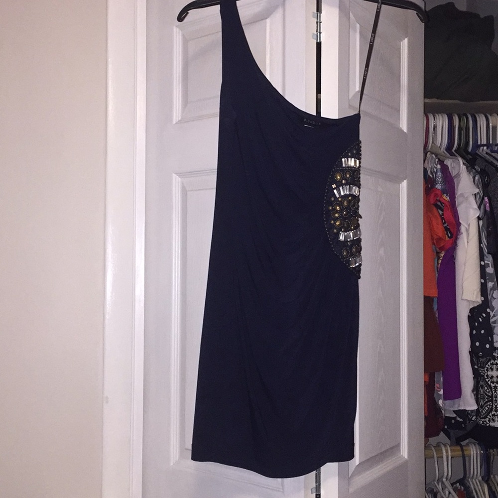 Navy blue cocktail dress